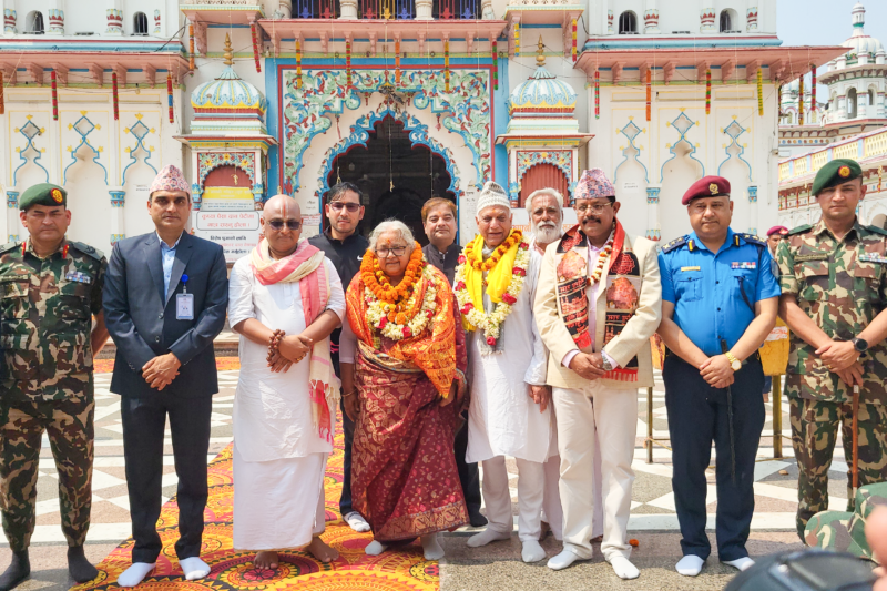 प्रधानमन्त्री कार्कीद्वारा जनकपुरधामको जानकी मन्दिरमा पूजापाठ (तस्विरहरू)