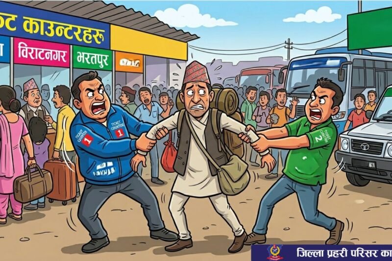 काठमाडौँबाट बाहिरिने यात्रुलाई हैरानी दिने ४८ जना पक्राउ