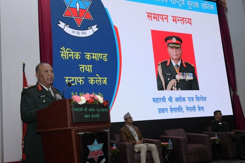 राष्ट्रिय सुरक्षाको विषयलाई पुनःपरिभाषित गर्नुपर्नेछ : प्रधानसेनापति सिग्देल